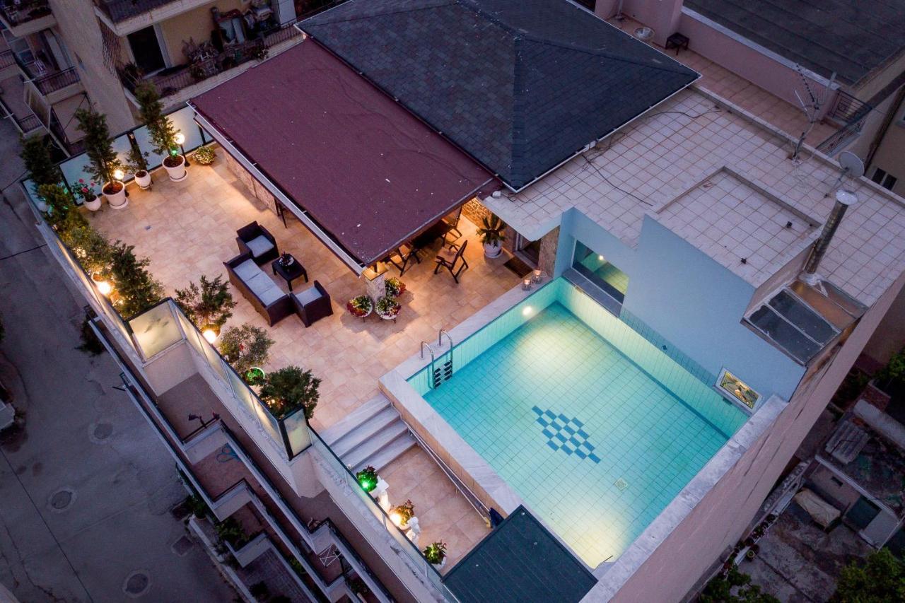 Апартаменты Luxury Penthouse With Private Pool Превеза Экстерьер фото