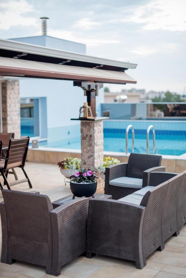 Апартаменты Luxury Penthouse With Private Pool Превеза Экстерьер фото